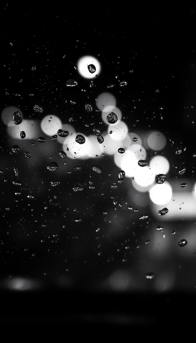 iPhone Night Car Rain Aesthetic Wallpaper